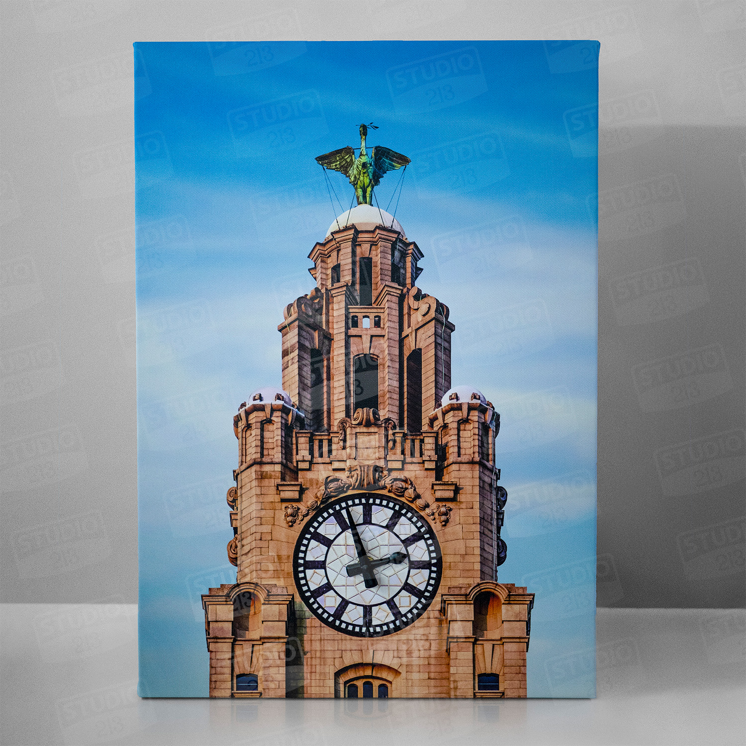Liver Building In Blue